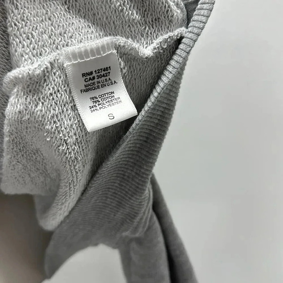 Wildfox Sweatshirt Crewneck Long Sleeve Alphabet Love Yourself Grey Size Small - Picture 7 of 8